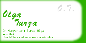 olga turza business card